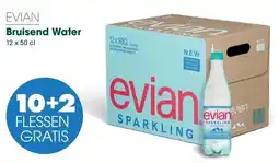 Prik en Tik Evian bruisend water aanbieding