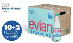 Prik en Tik Evian sparkling water aanbieding