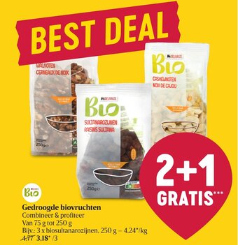 Delhaize Gedroogde biovruchten aanbieding