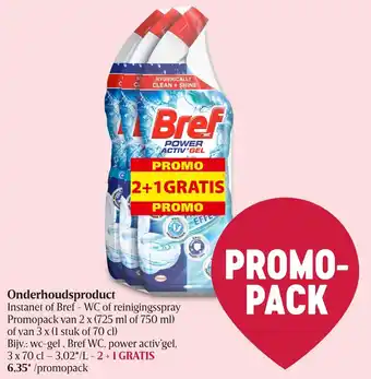 Onderhoudsproduct instanet of bref - WC of reinigingsspray 3 x 70 cl