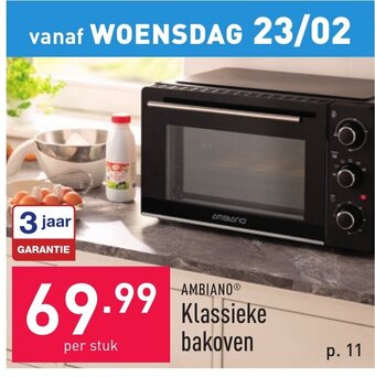 ALDI Ambiano klassieke bakoven aanbieding