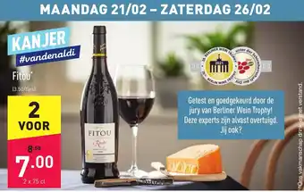 ALDI Fitou 2 x 75 cl aanbieding