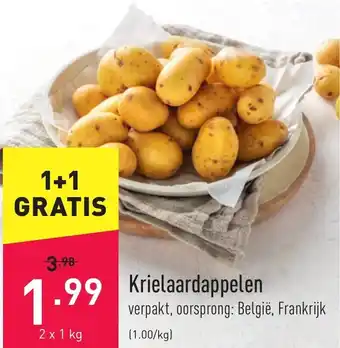 Krielaardappelen verpakt, oorsprong: Belgie, Frankrijk 2 x 1 kg