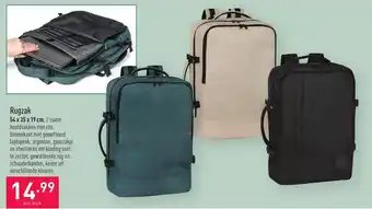 ALDI Rugzak 54 x 35 x 19 cm aanbieding