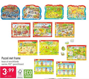 ALDI Puzzel met frame aanbieding