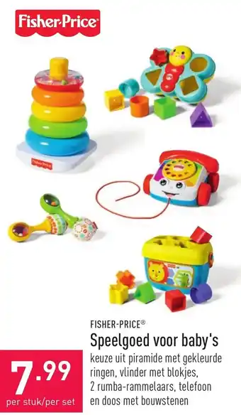 ALDI Fisher-price speelgoed voor baby's aanbieding