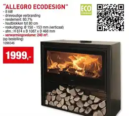 Hubo Allegro ecodesign aanbieding