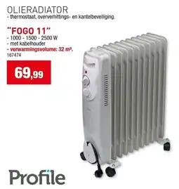 Hubo Olieradiator Fogo 11 aanbieding