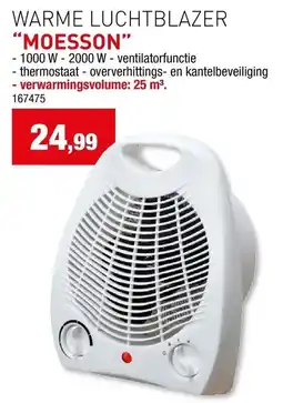 Hubo Warme luchtblazer moesson aanbieding