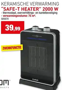 Hubo Keramische verwarming safe-t heater aanbieding