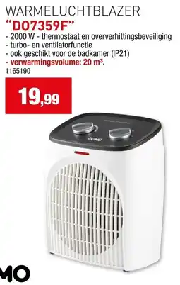 Hubo Warmeluchtblazer DO7359F aanbieding