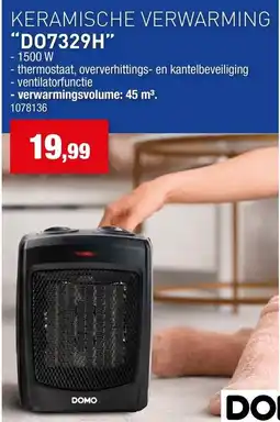 Hubo Keramische verwarming domo aanbieding