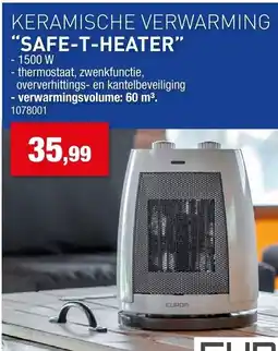 Hubo Keramische verwarming safe-t-heater aanbieding