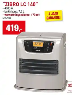 Hubo Zibro lc 140 aanbieding