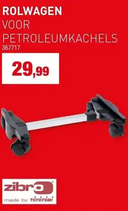 Hubo Rolwagen voor petroleumkachels aanbieding