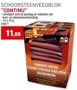 Hubo Schoorsteenveegblok continu aanbieding