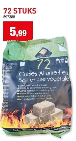 Hubo Cubes Allume-Feu aanbieding