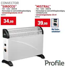 Hubo Convector Sirocco aanbieding