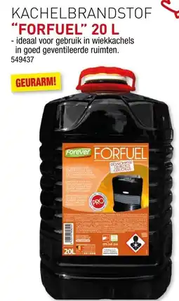 Hubo Kachelbrandstof Forfuel aanbieding