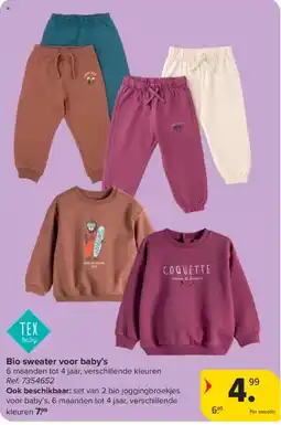 Carrefour Bio sweater voor baby's aanbieding