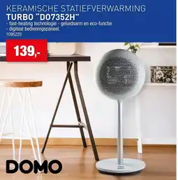 Hubo Keramische statiefverwarming turbo do7352h aanbieding