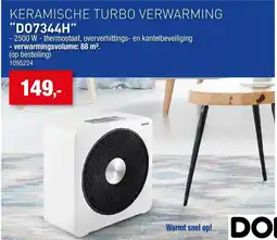Hubo Keramische turbo verwarming do7344h aanbieding