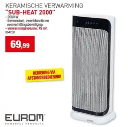 Hubo Keramische verwarming sub-heat 2000 aanbieding