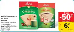 Carrefour Koffiefilters natuur en bruin aanbieding