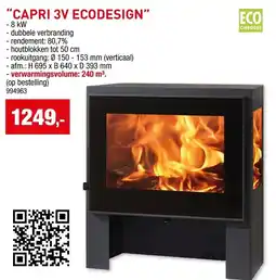 Hubo Capri 3v ecodesign aanbieding