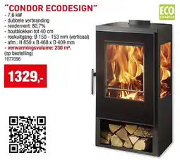 Hubo Condor Ecodesign aanbieding