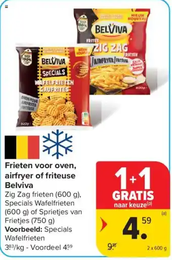 Frieten voor oven, airfryer of friteuse Belviva
