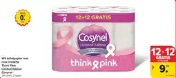 Carrefour Market Wit toilet papier think pink aanbieding