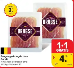 Carrefour Market Brugse gedroogde ham Ganda aanbieding
