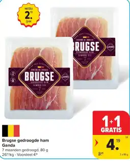 Carrefour Brugse gedroogde ham Ganda aanbieding