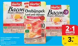 Carrefour Herta bacon reepjes-allumettes aanbieding