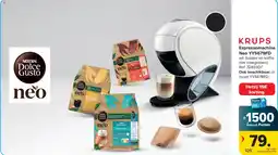 Carrefour Krups espressomachine neo YY5679FD aanbieding
