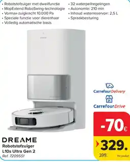 Carrefour Dreame robotstofzuiger l10s ultra gen 2 aanbieding