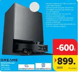 Carrefour Dreame robotstofzuiger x60 ultra aanbieding