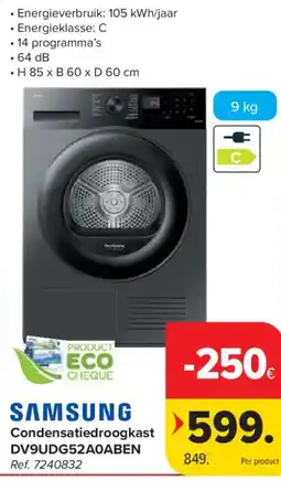 Carrefour Samsung condensatiedroogkast aanbieding