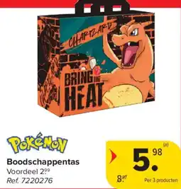 Carrefour Pokémon Boodschappentas aanbieding