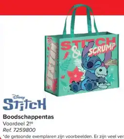 Carrefour Boodschappentas Stitch aanbieding