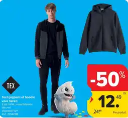 Carrefour Tech jogpant of hoodie voor heren aanbieding