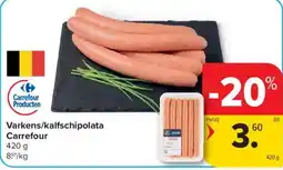 Carrefour Market Varkens/kalfschipolata aanbieding