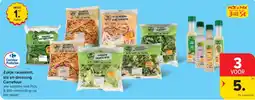 Carrefour Market Zakje rauwkost, sla en dressing Carrefour aanbieding
