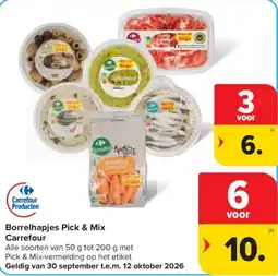 Carrefour Market Borrelhapjes Pick & Mix aanbieding