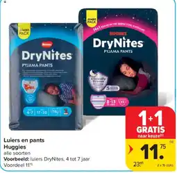 Carrefour Market Luiers en pants Huggies aanbieding