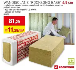 Hubo wandisolatie rocksono base aanbieding
