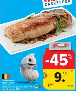 Carrefour Varkenshaasje peper en zout aanbieding