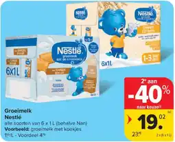 Carrefour Market Groeimelk Nestlé aanbieding