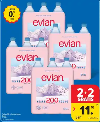 Natuurlijk mineraalwater Evian